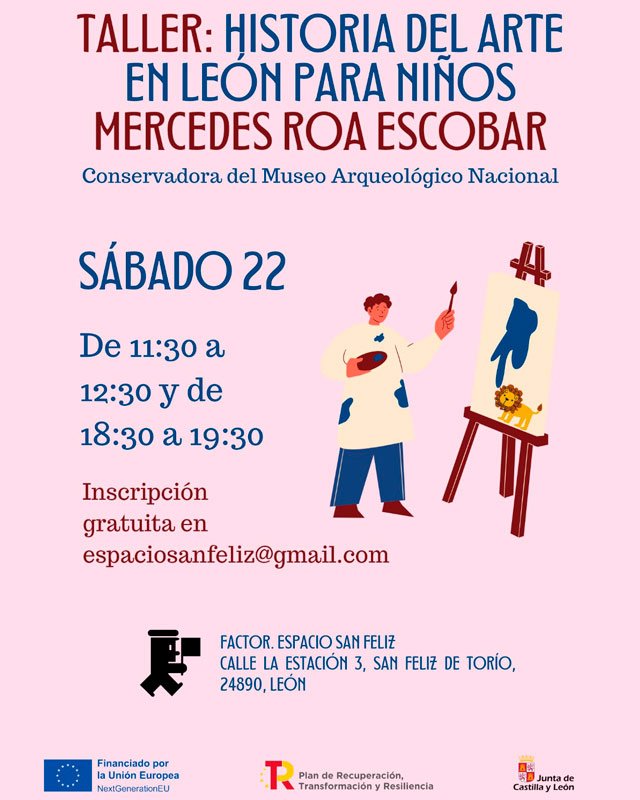 Historia del arte en León para niños. Mercedes Roa Escobar. Factor. Espacio San Feliz.