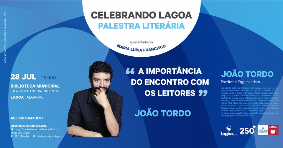 Palestra Literária | 'Celebrando Lagoa' | 'A importância do Encontro com os Leitores'