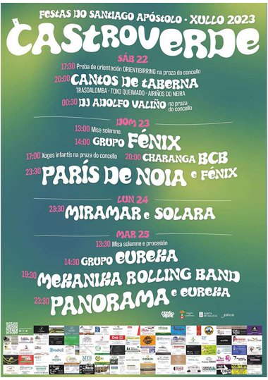 FESTAS DE SANTIAGO APÓSTOLO 2023 | Castroverde