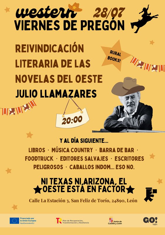 Reivindicación literaria de las novelas del oeste. Julio Llamazares. Factor. Espacio San Feliz.