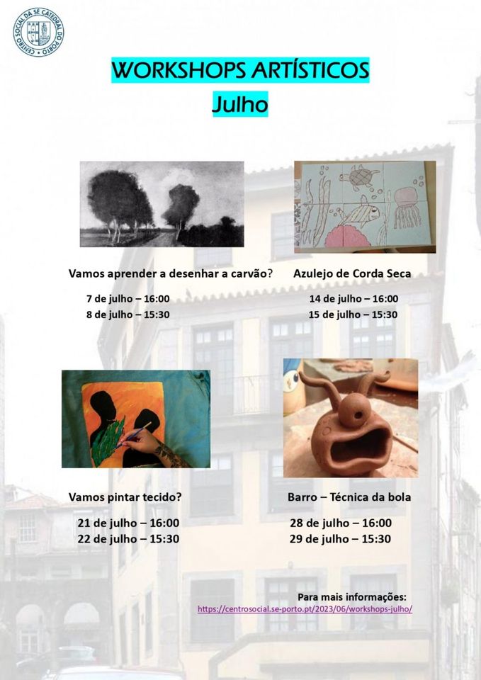 Workshops Casa Amarela - Gratuitos 