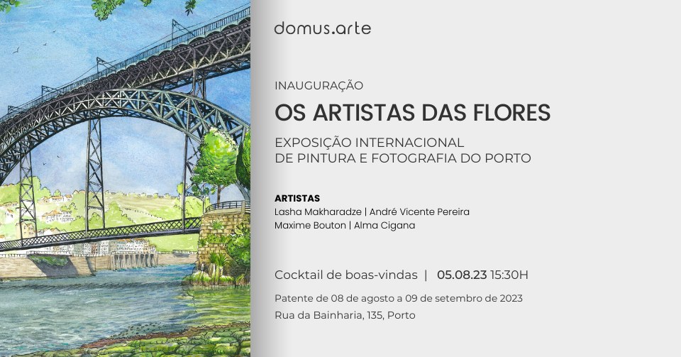 Inauguração de Exposição Coletiva | ’Os Artistas das Flores' - até 09/09