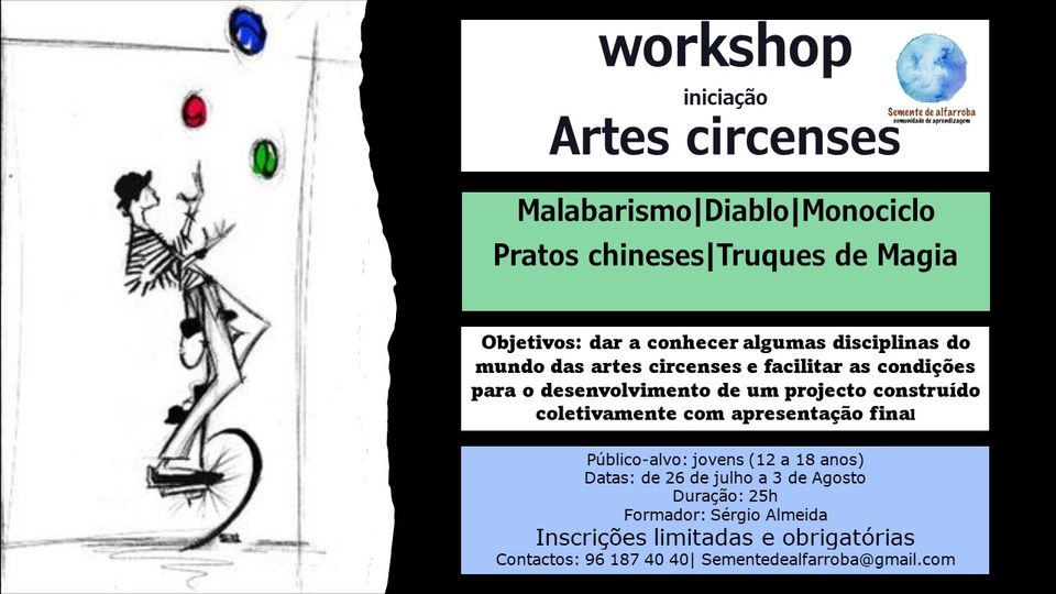 Workshop | Iniciação Artes Circenses