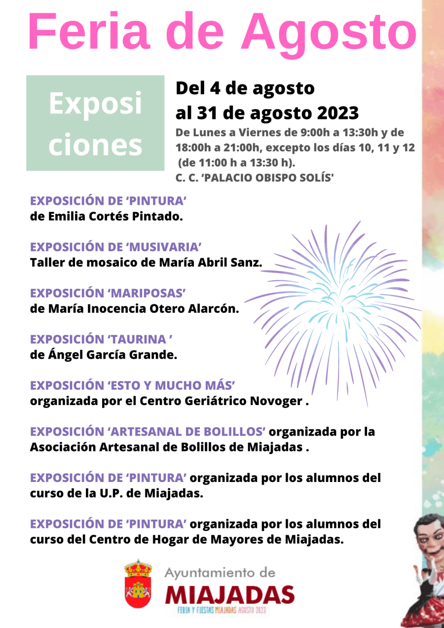 EXPOSICIONES DE LA FERIA – Miajadas 2023