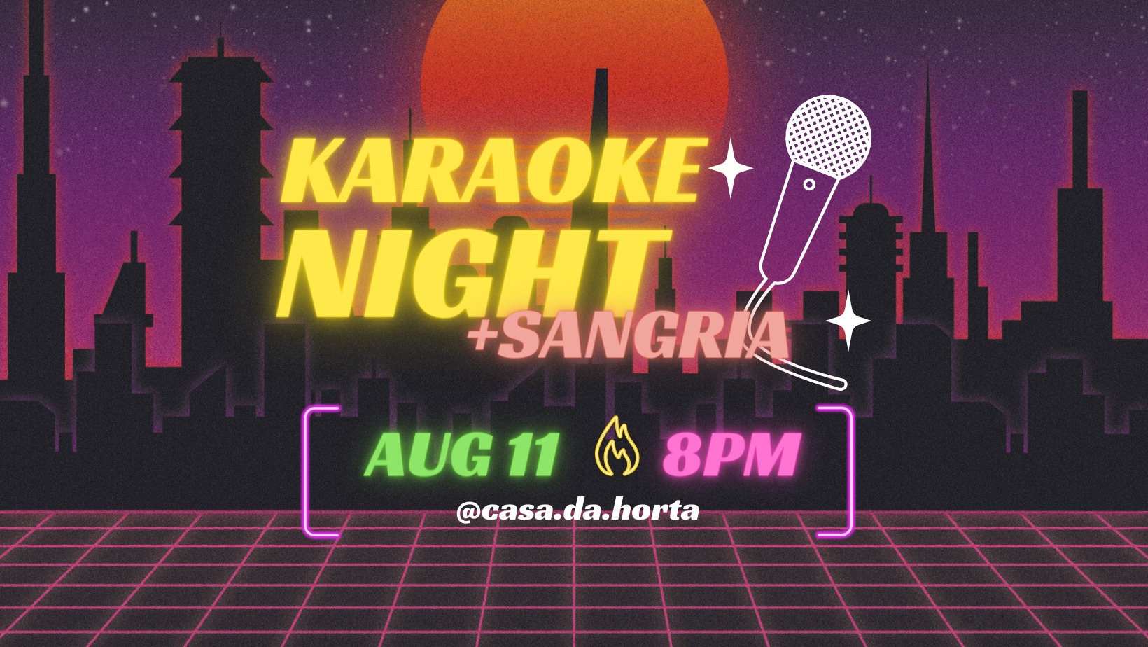 Noite de Sangria e Karaoke || Karaoke and Sangria Night
