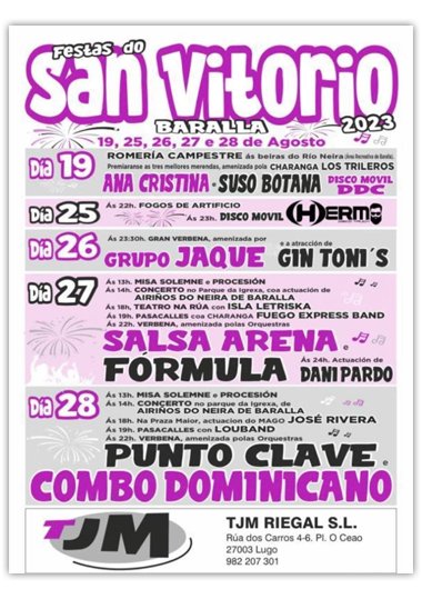 FESTAS DO SAN VITORIO 2023