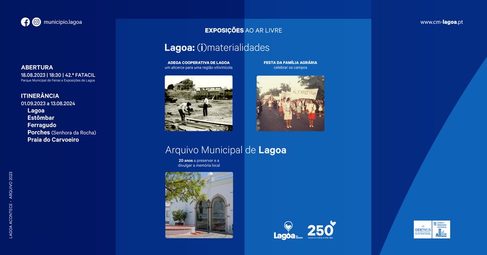 'Lagoa: (i)materialidade' | 'Arquivo Municipal de Lagoa: 20 anos a preservar e a divulgar a memória'