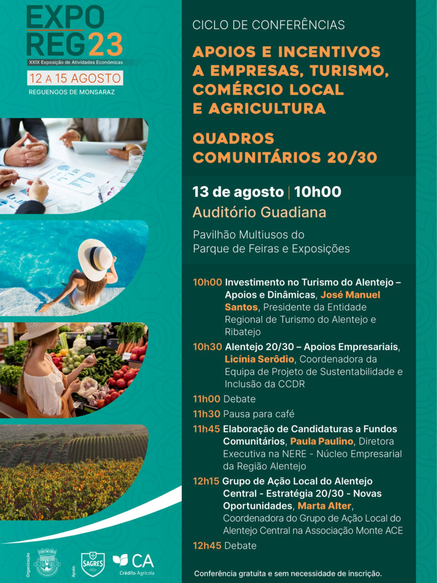 Conferência | Apoios e Incentivos a Empresas, Turismo, Comércio Local e Agricultura – Quadros Comunitários 20/30