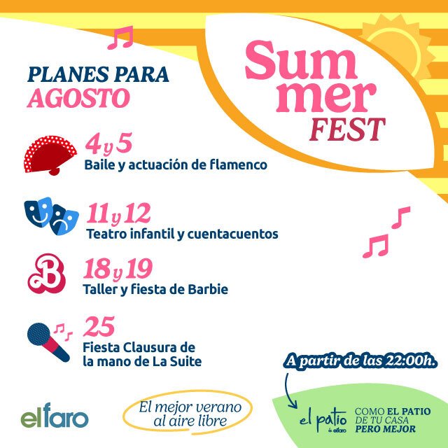 Summer fest El Faro. Fiesta de clausura
