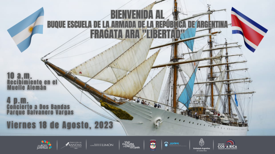 Concierto Especial junto a la Banda de la Fragata Argentina ARA Libertad | Banda de Conciertos de Limón