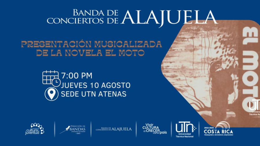 Concierto "El Moto" en la Universidad Técnica Nacional de Atenas | Banda de Conciertos de Alajuela