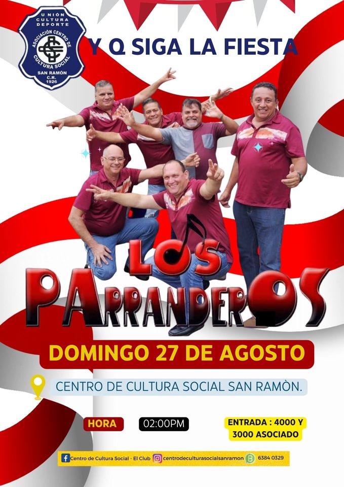 Tarde bailable con el grupo LOS PARRANDEROS.