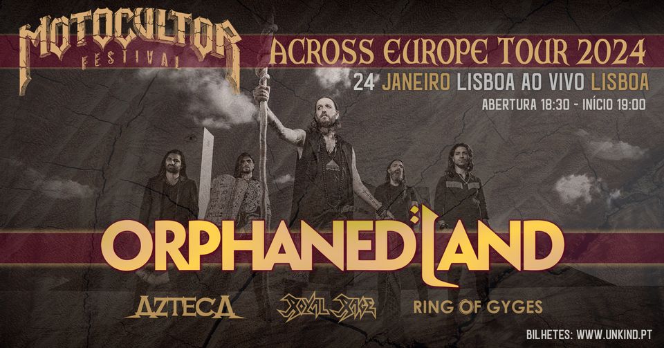 ORPHANED LAND • Motocultor Across Europe tour 2024 • Lisboa