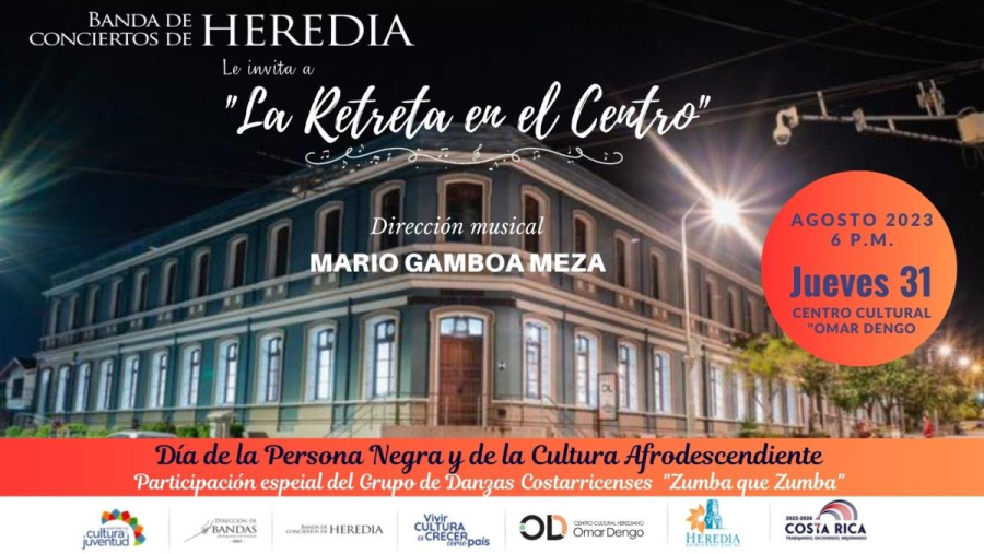Concierto 'La Retreta en el Centro'  | Banda de Conciertos de Heredia