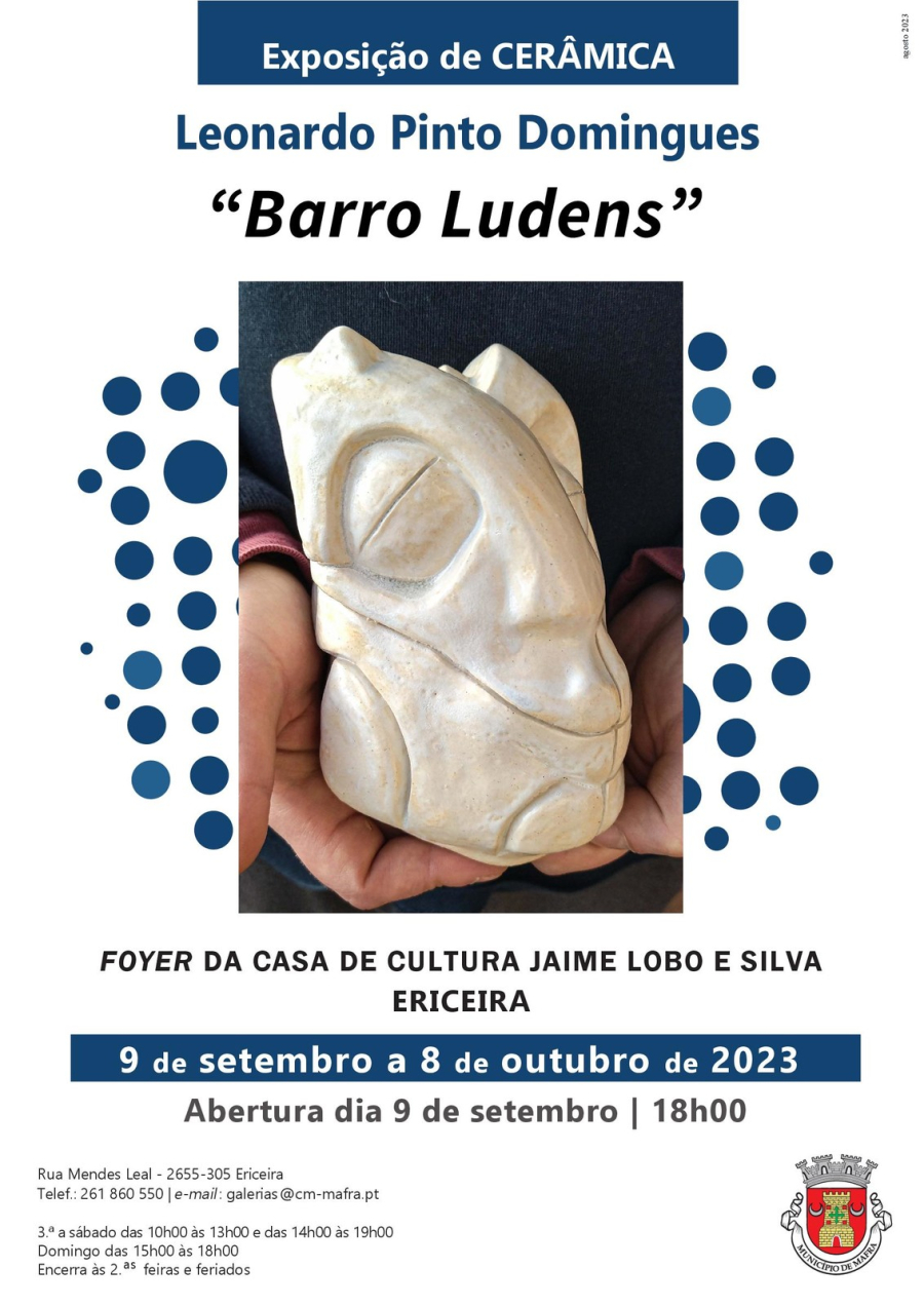 Exposição de Cerâmica 'Barro Ludens', de Leonardo Pinto Domingues