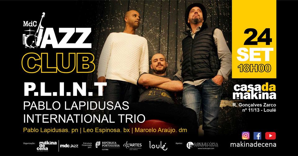 MdC Jazz Club | P.L.I.N.T - Pablo Lapidusas International Trio