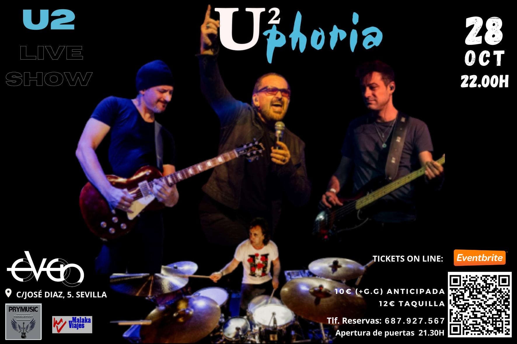  UPHORIA. Homenaje a U2 en SEVILLA.