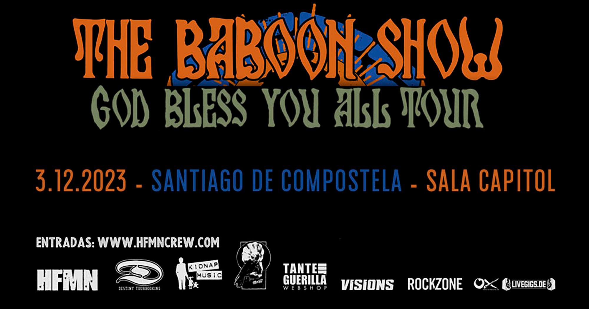 The Baboon Show 03/12/2023 @ Sala Capitol | SANTIAGO