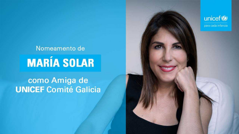 Nomeamento de María Solar como Amiga de UNICEF Comité Galicia