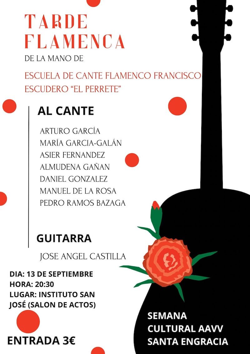 Tarde flamenca con la Escuela de Cante Flamenco de «El Perrete»