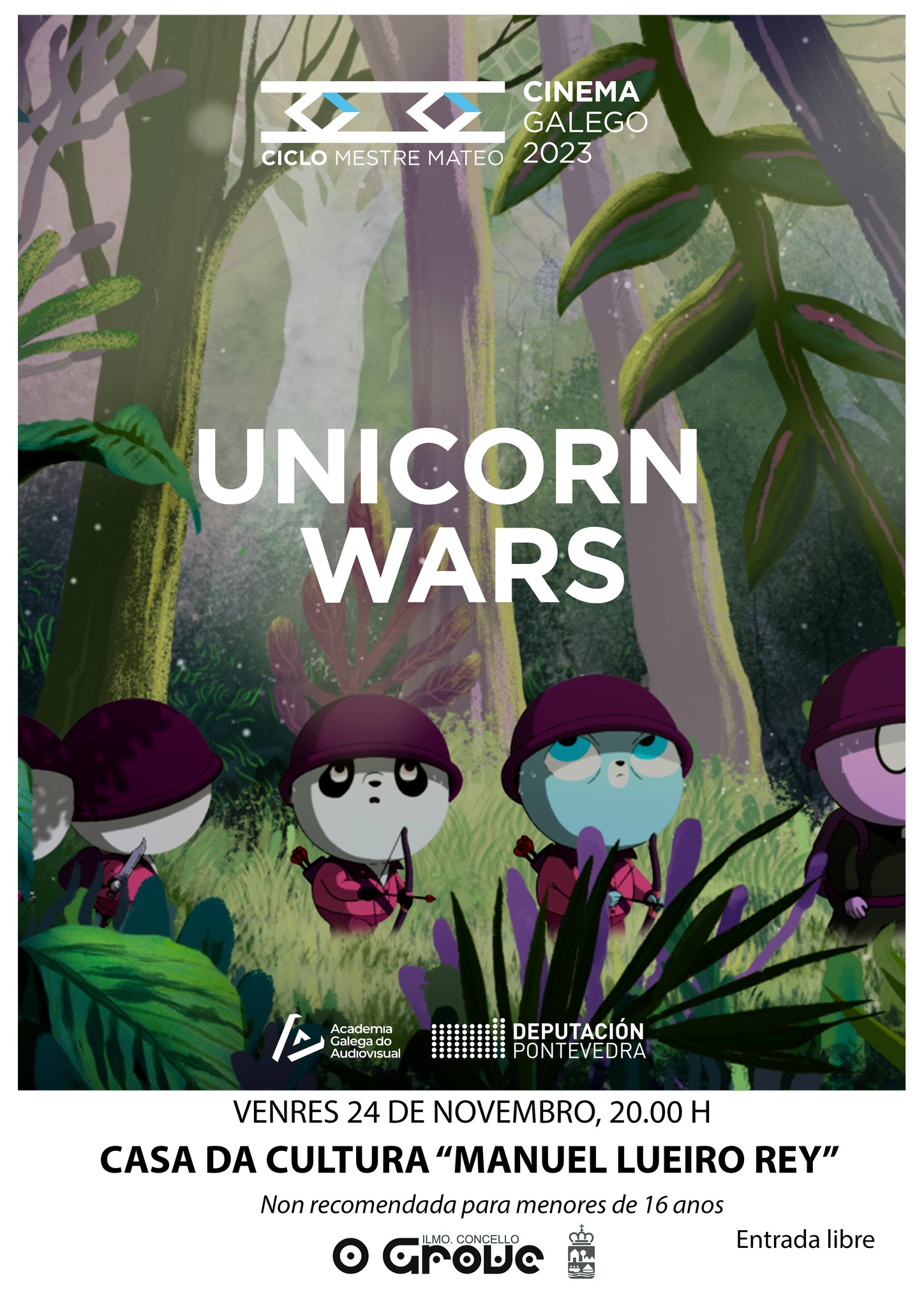 Unicorn Wars. Ciclo cine galego Mestre Mateo