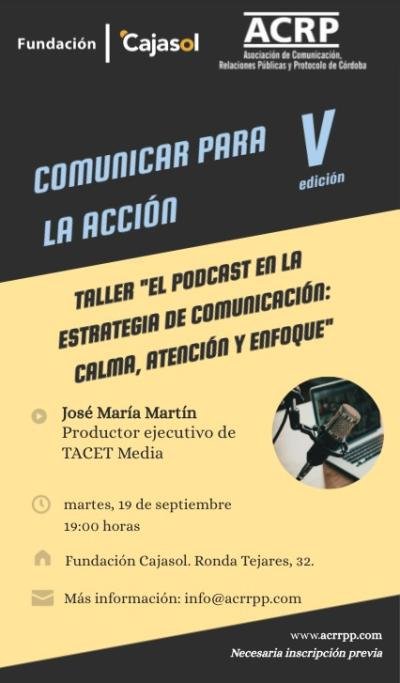 Taller 'El Podcast en la estrategia de comunicación'