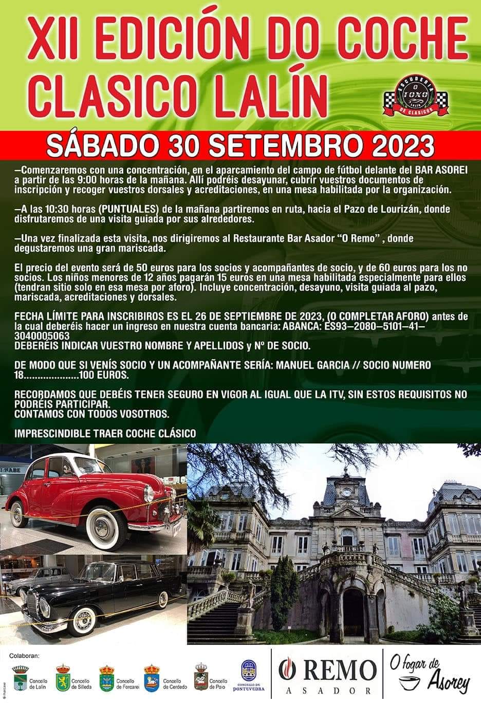 XII Edición do coche clásico Lalín 