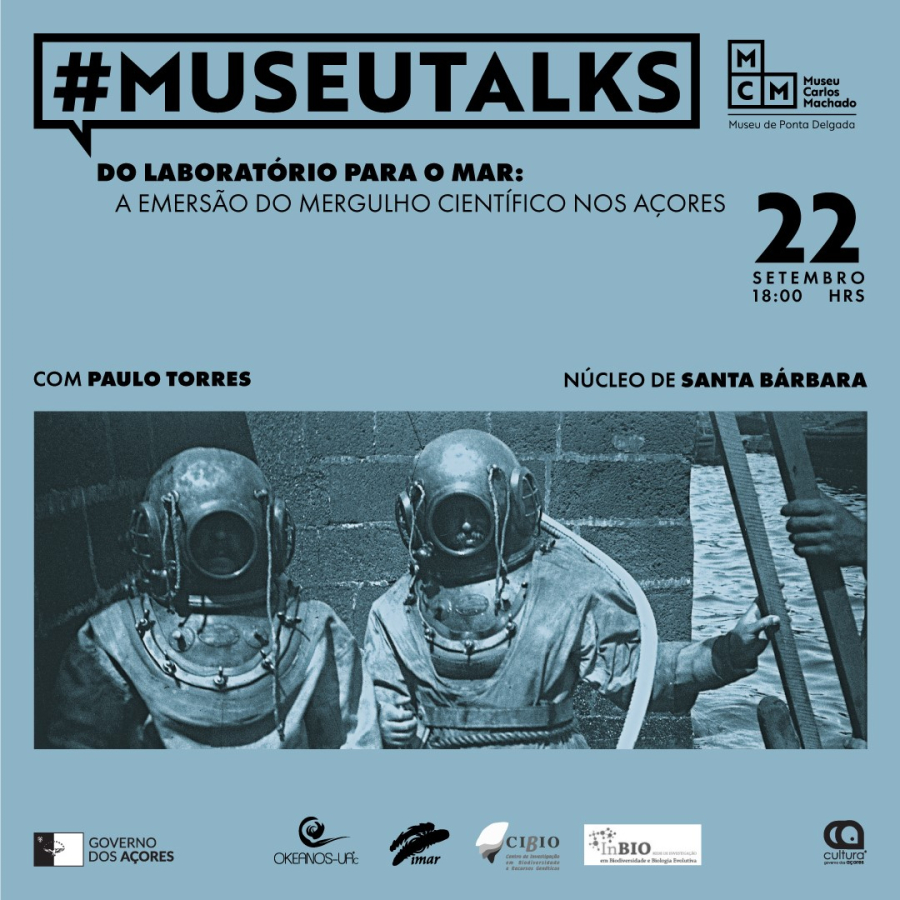 #MUSEUTALKS - Do laboratório para o mar: a emersão do mergulho científico nos Açores