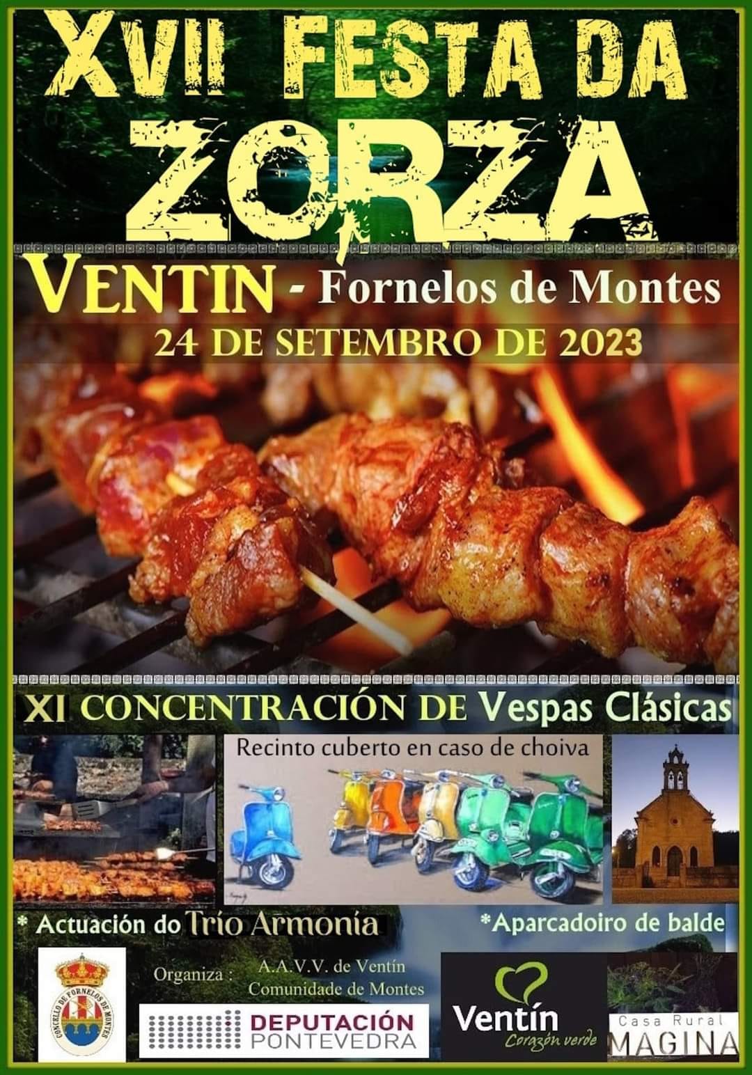 FESTA DA ZORZA 2023 - XI concentración de Vespa | Ventin