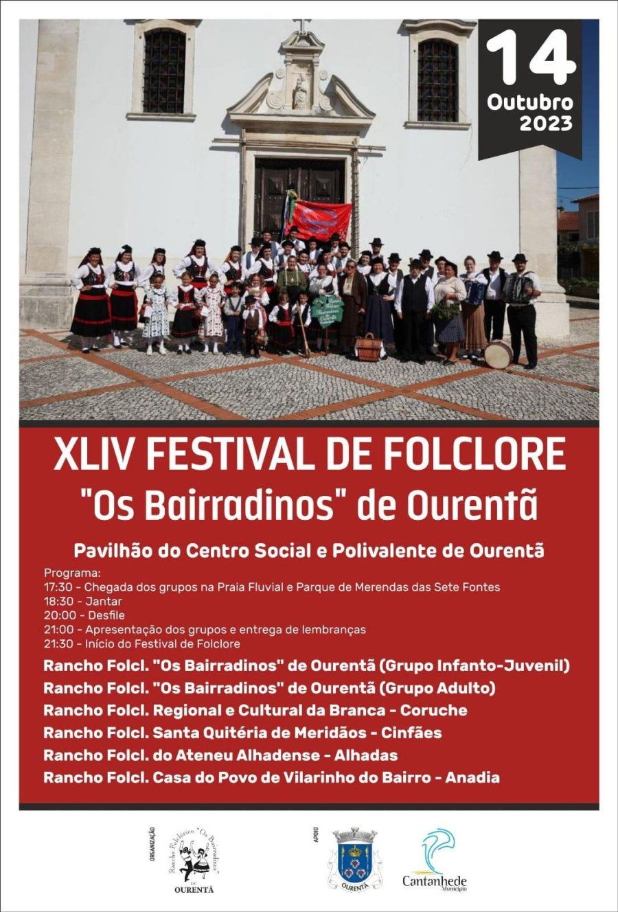 XLIV Festival de Folclore do Rancho Folclórico 'Os Bairradinos' de Ourentã