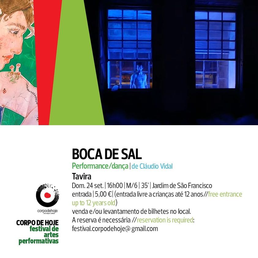 BOCA DE SAL | Cláudio Vidal / CORPO DE HOJE festival de artes performativas (6º edição)2023
