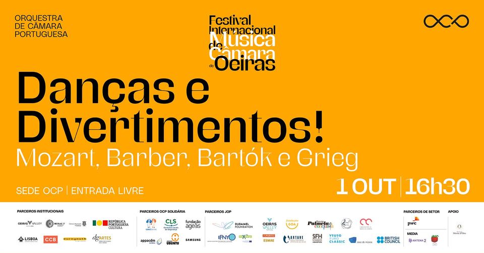 Danças e Divertimentos! - Festival Internacional de Música de Câmara de Oeiras