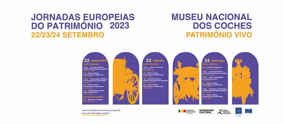MUSEU NACIONAL DOS COCHES - ATIVIDADES 22,23 e 24 SET. 2023