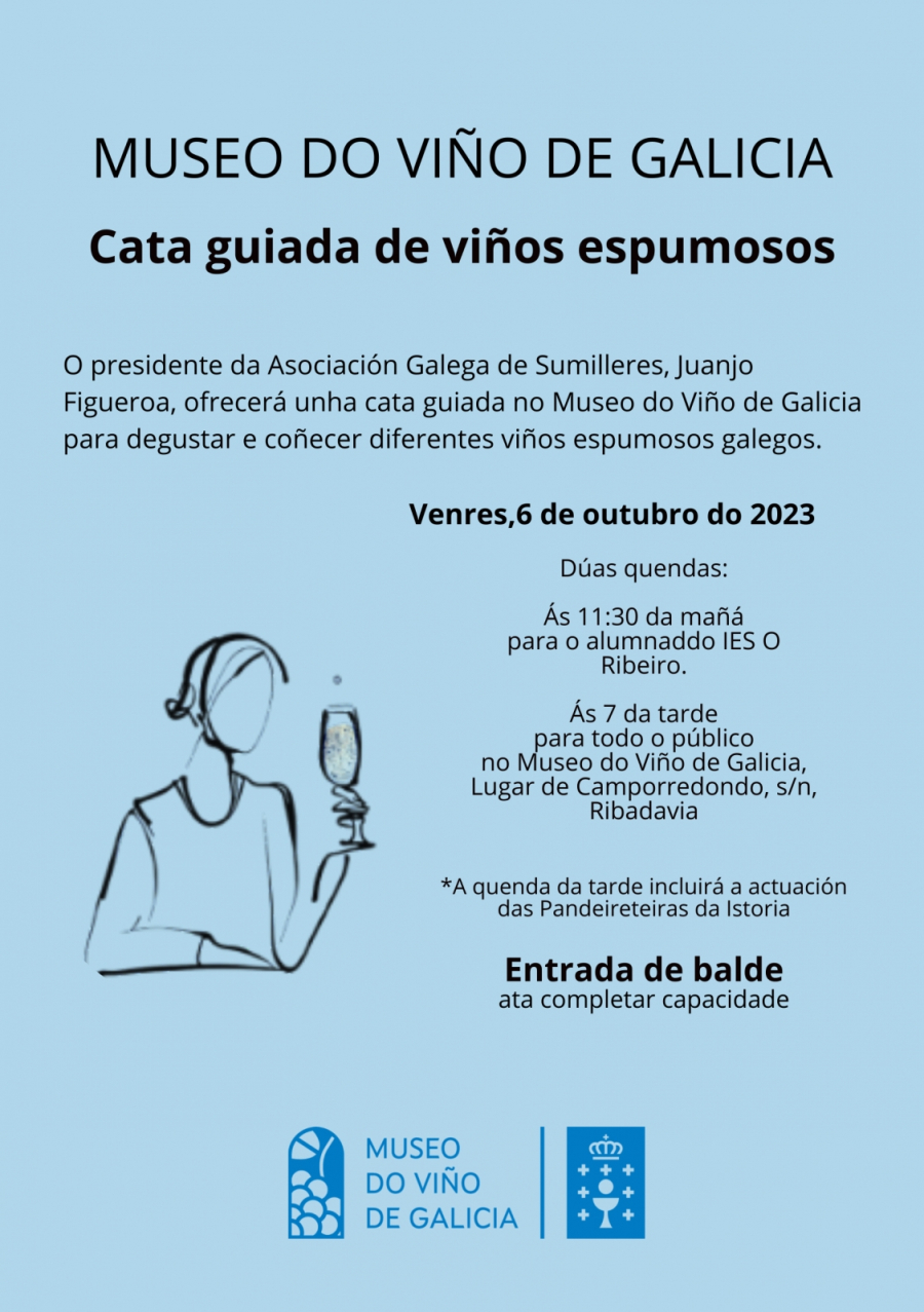 Cata guiada de viños espumosos