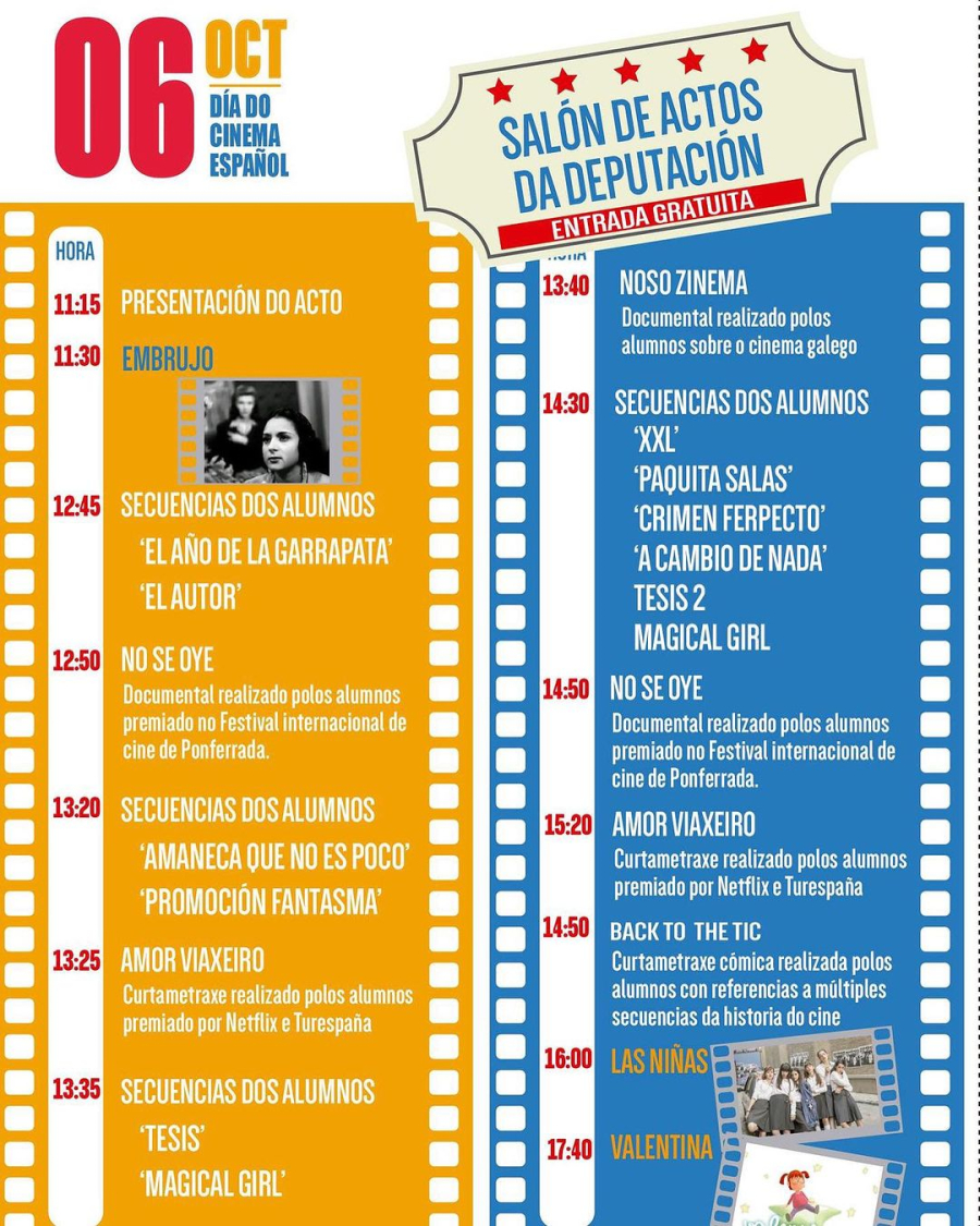 Día do Cinema Español – Proxeccións en Lugo