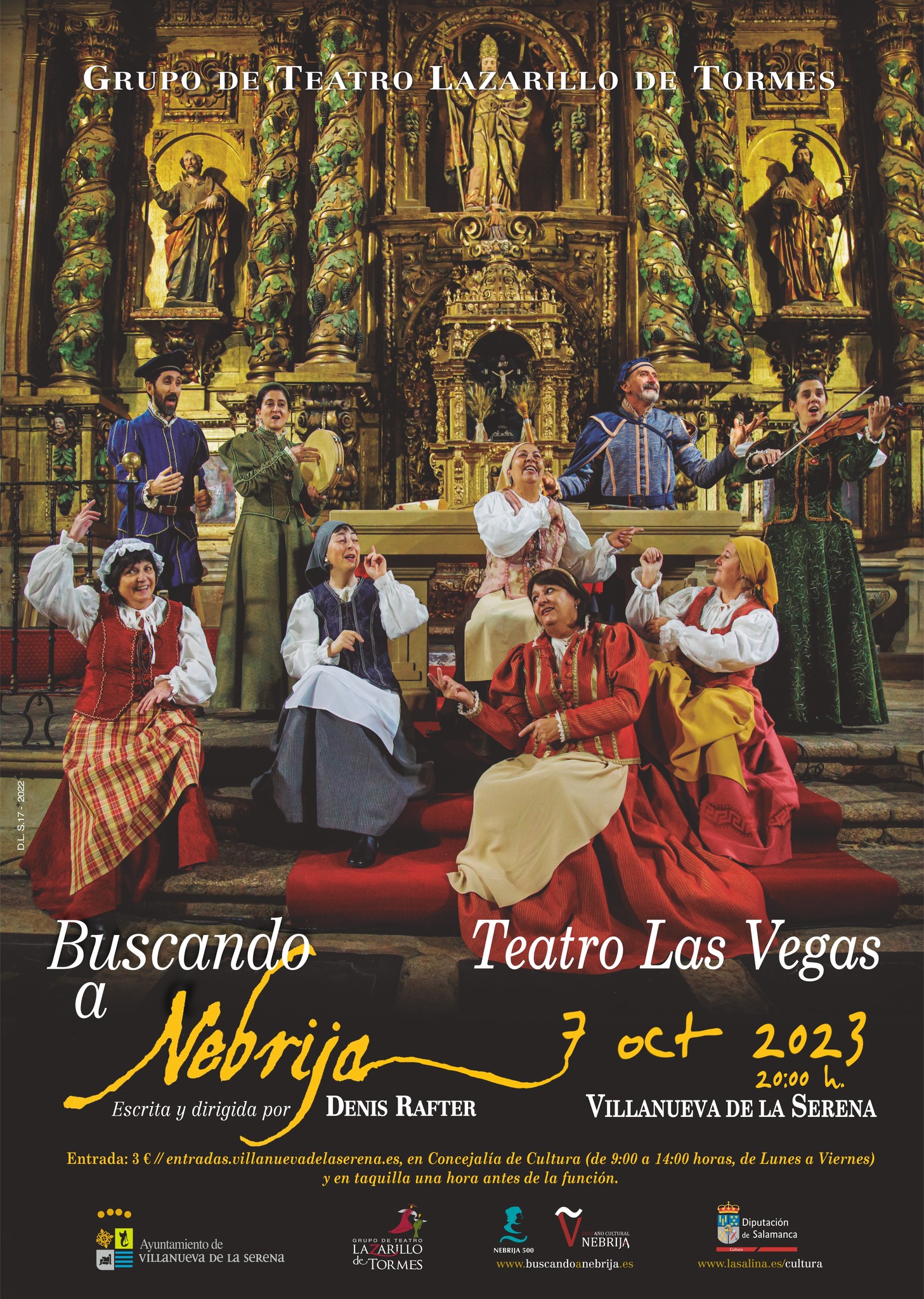 Teatro 'Buscando a Nebrija' Escrita y dirigida por Denis Rafter.