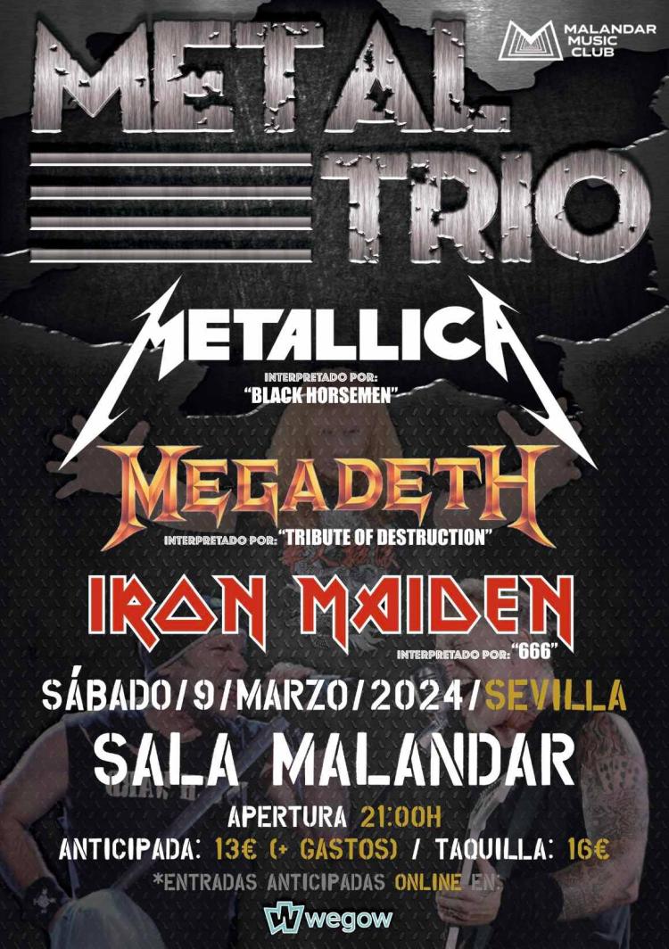 METAL TRIO - Iron Maiden, Megadeth & Metallica (Sevilla) - VIRAL