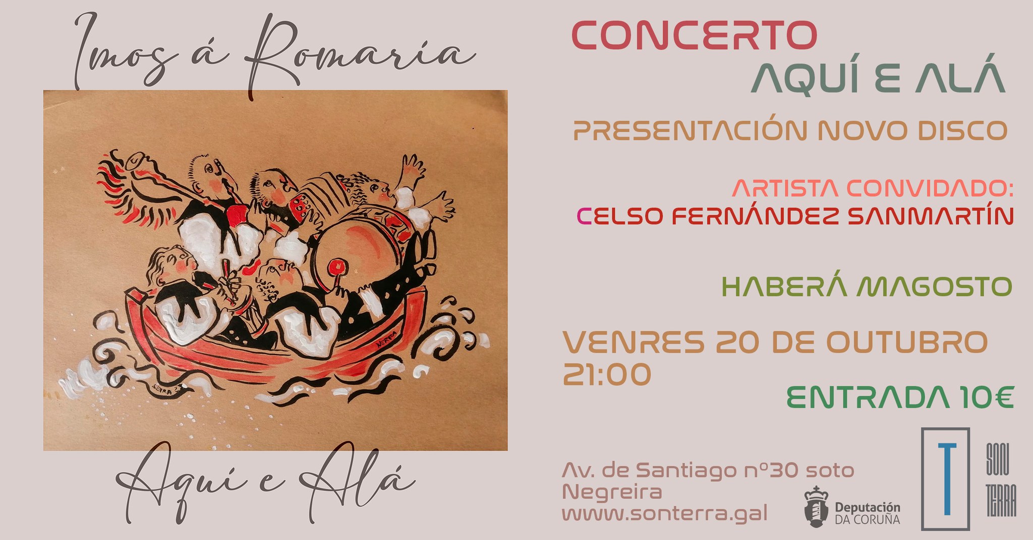 Concerto Aquí e Alá. Presentación novo disco