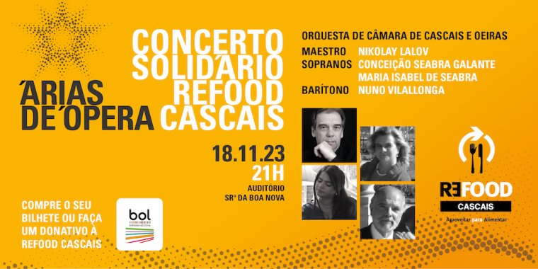 Concerto Solidário REFOOD-CASCAIS - OCCO e as Arias de Opera