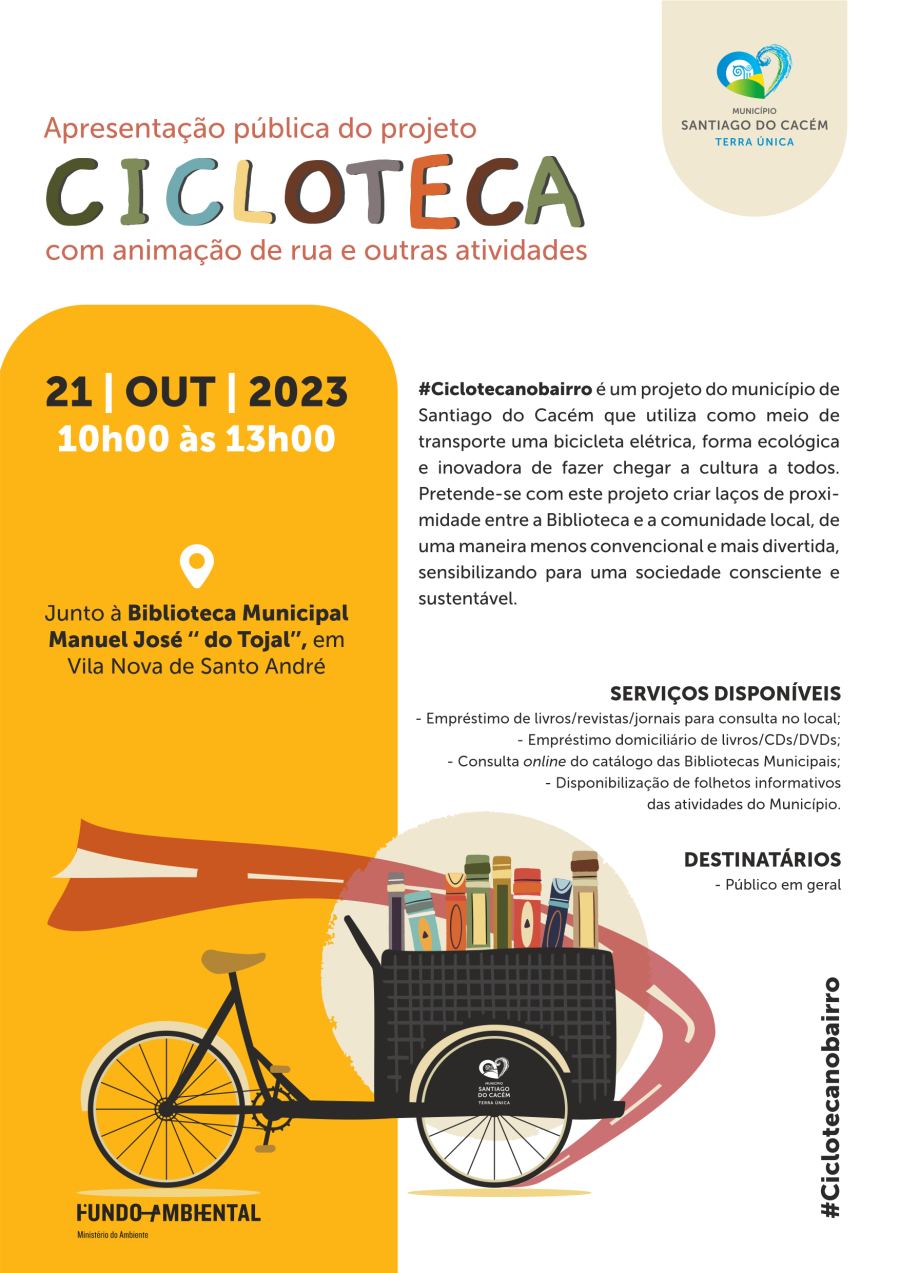 Apresentação pública do projeto CICLOTECA