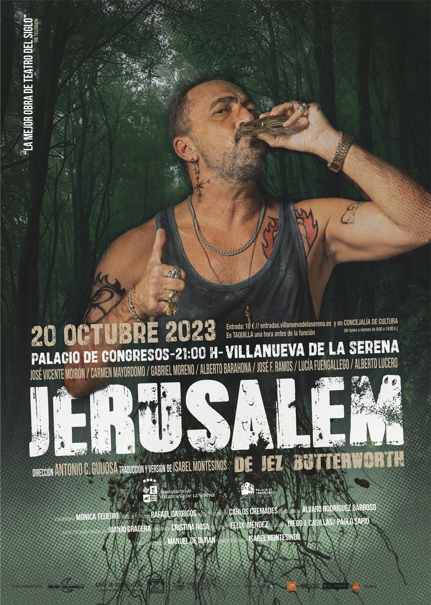 Teatro «Jerusalem» De Jez Butterworth. Cía Teatro del Noctámbulo.