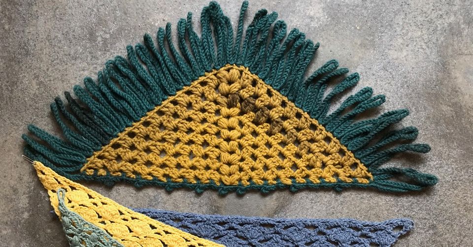 Xaile em crochet com Vera João Espinha