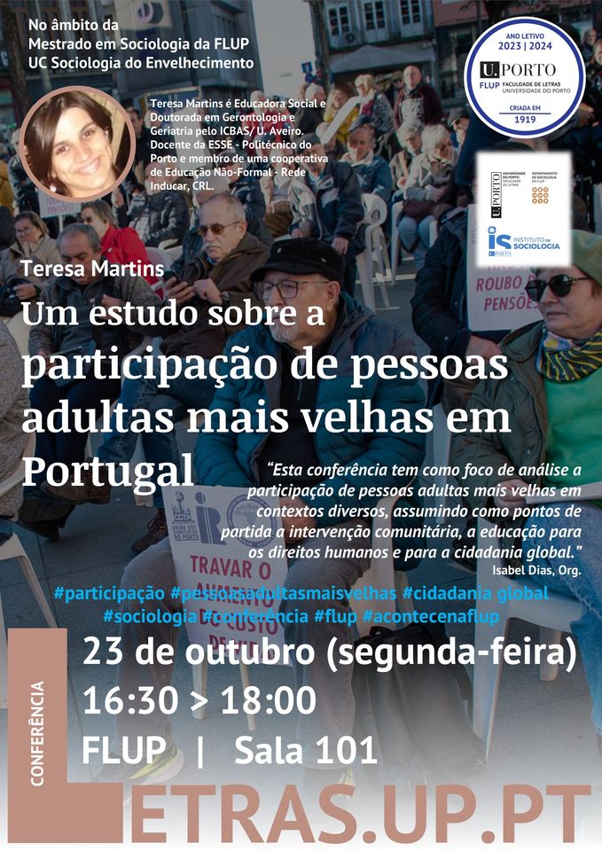 Conferência | Um estudo sobre a participação de pessoas adultas mais velhas em Portugal