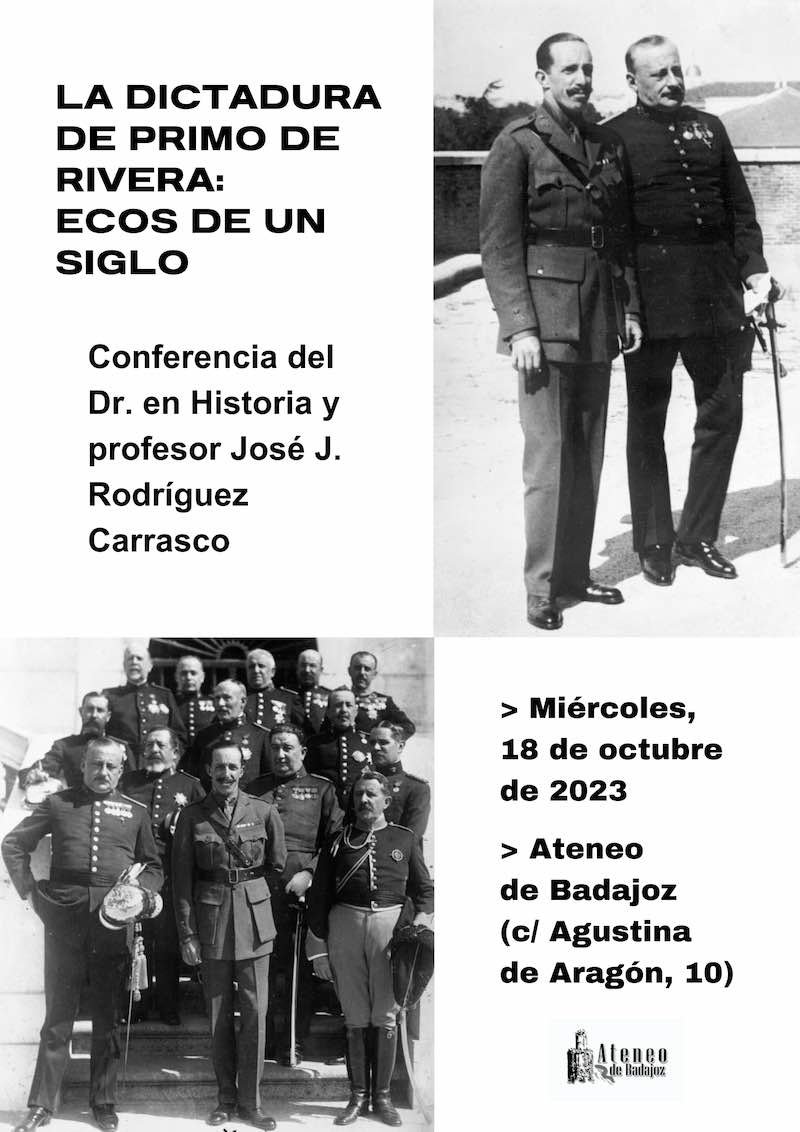 Conferencia ‘La dictadura de Primo de Rivera: ecos de hace un siglo’
