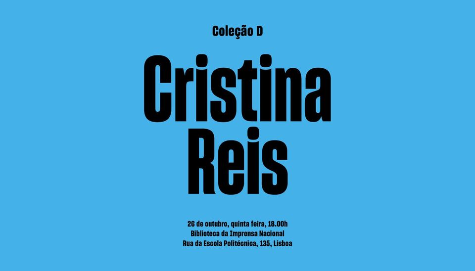 Apresentação do livro Cristina Reis