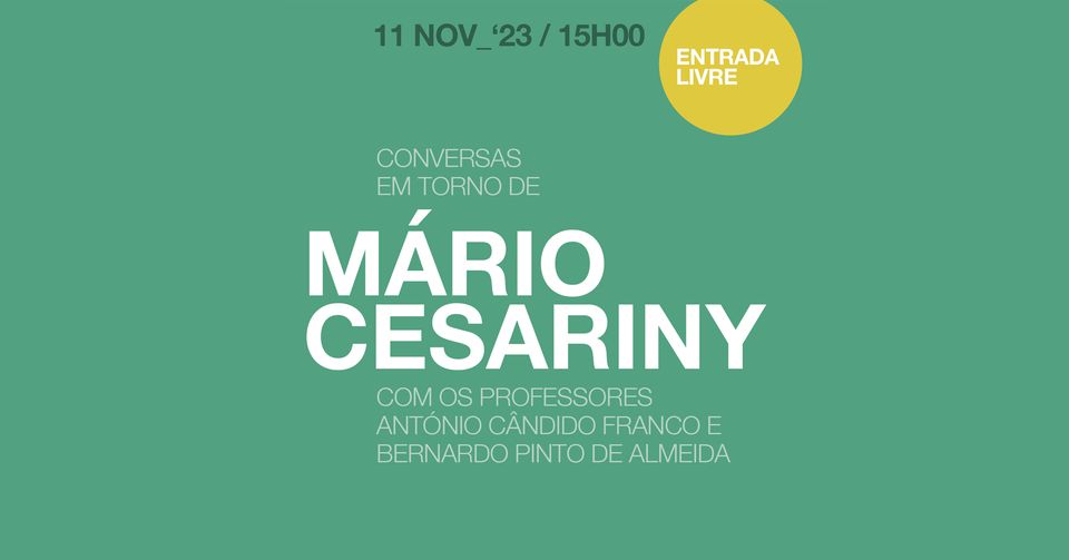 CONVERSAS EM TORNO DE MÁRIO CESARINY 