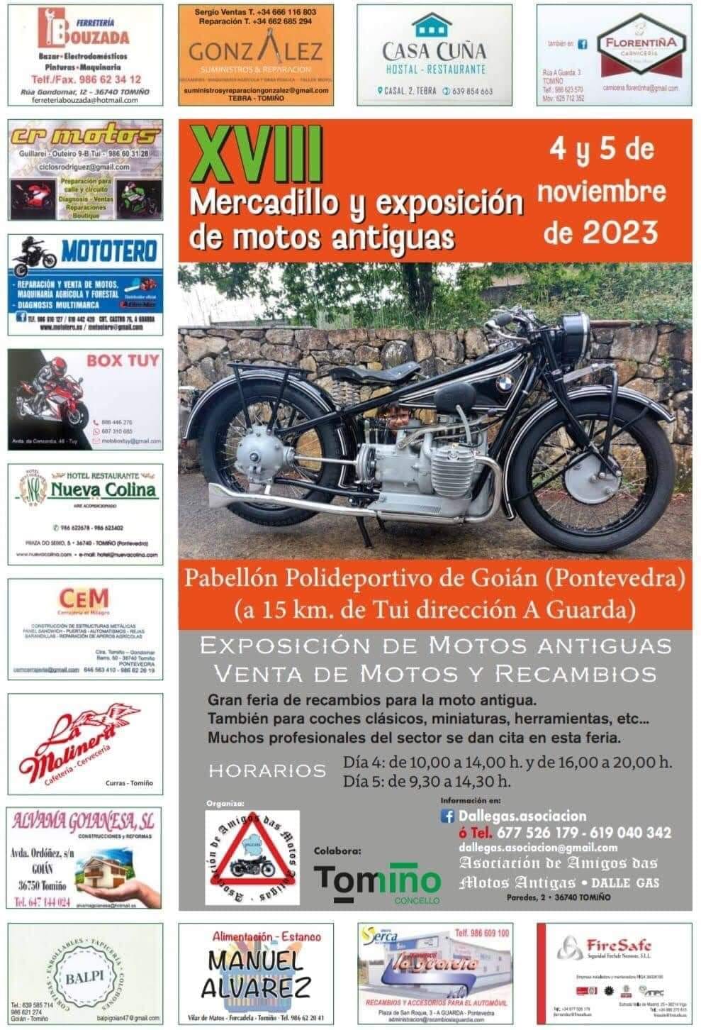 XVIII Mercadillo y exposición motos antiguas 