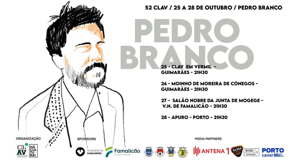 52ª Clav Live Sessions Tour I Pedro Branco I Mogege - Salão Nobre 