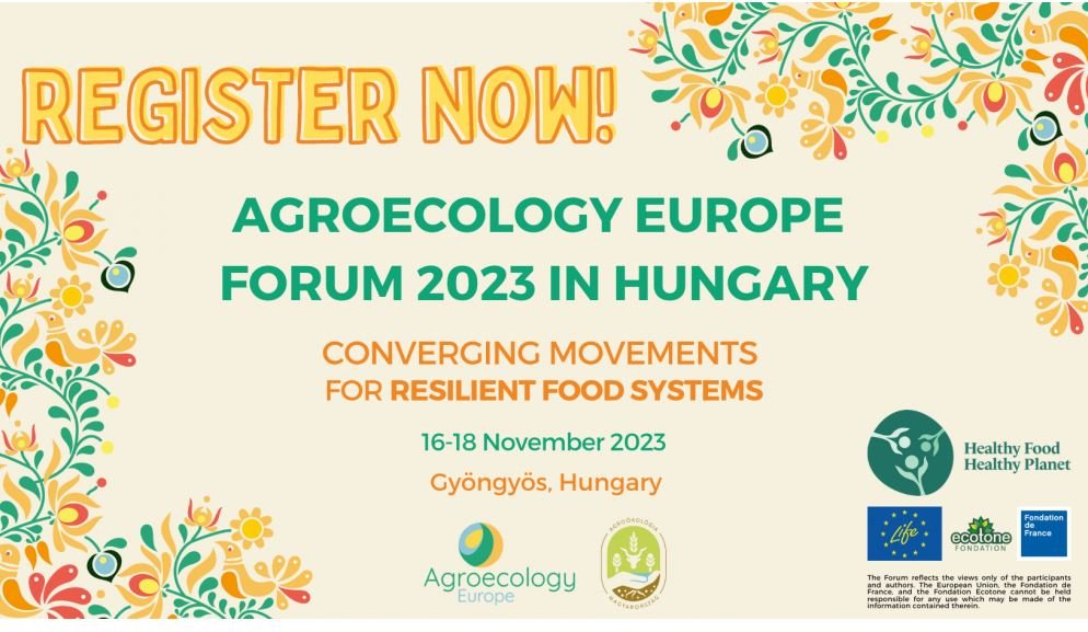  Foro de Agroecología en Gyöngyös (Hungría), 16 al 19 de noviembre de 2023