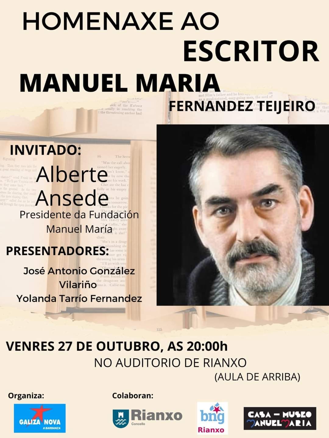Homenaxe ao escritor Manuel María Fernández Teijeiro